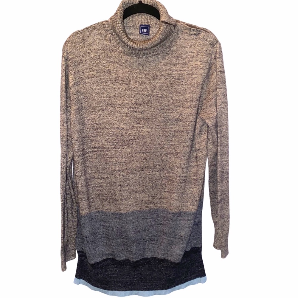 Gap tweed pattern ombre sweater size L.